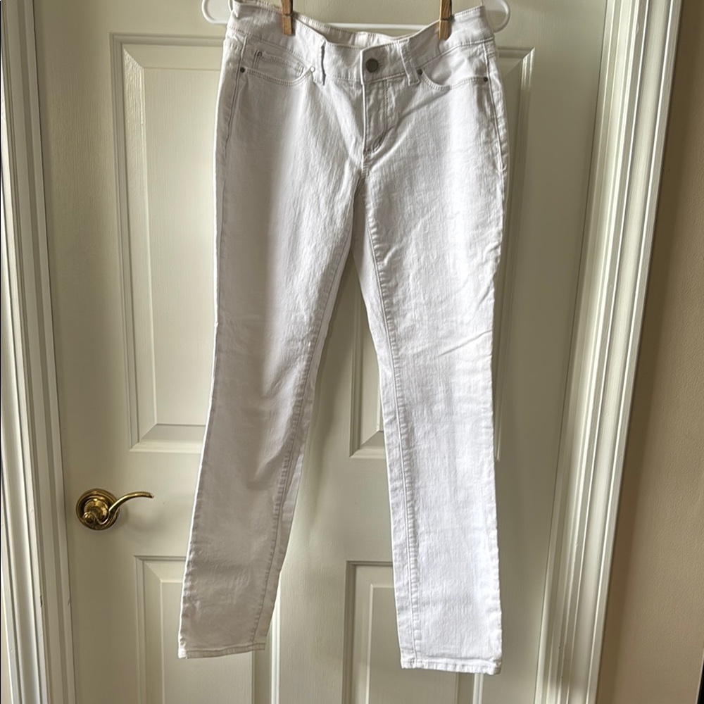 Ann Taylor Stylish White Jeans